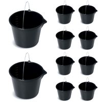 10x Wiadro budowlane gospodarcze 20l z lejkiem