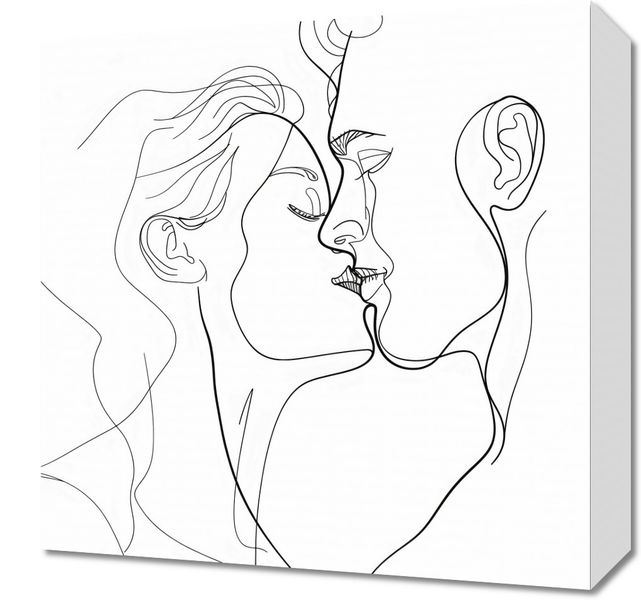 Obraz 40x40cm Splot Linii i Miłości zdjęcie 1