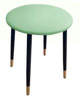 Taboret TRIX D7 seledyn podstawa czarna/złota
