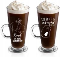 Szklanka latte z grawerem PREZENT kubki dla par