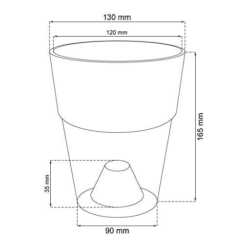 Doniczka Oslonka pod Storczyk ORCHID 14 żółta na Arena.pl