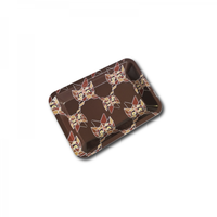 metalowa tacka buho natural mosaic - 18 x 14 cm