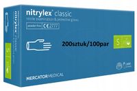rękawice nitrylowe 200szt niebieskie rozm: s