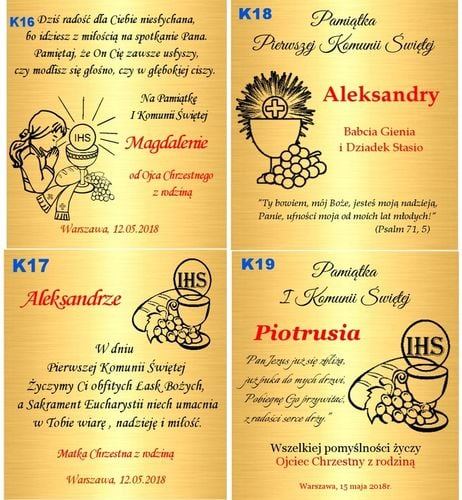 Złoty Łańcuszek 925 Krzyżyk Medalik Komunia Chrzest Bierzmowanie Grawer na Arena.pl