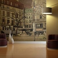 Fototapeta - Parisian fountain 350x270