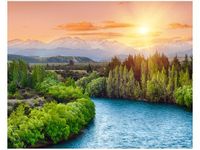 40X50CM RZEKA CLUTHA NOWEJ ZELANDII OBRAZ