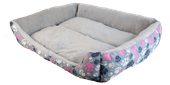 Legowisko dla psa szare M prostokątne PAWPRINT 51x39cm