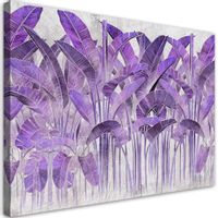 Emaga Obraz na płótnie, Fioletowe liście bananowca - 120x80