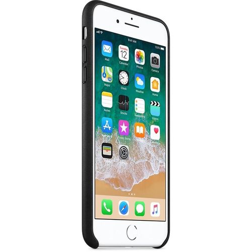 Apple Leather Case - Skórzane etui iPhone 8 Plus / 7 Plus (czarny) na Arena.pl