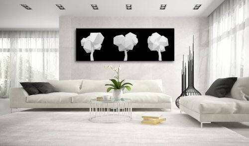 Obraz - Geometryczne drzewa - 135X45 na Arena.pl