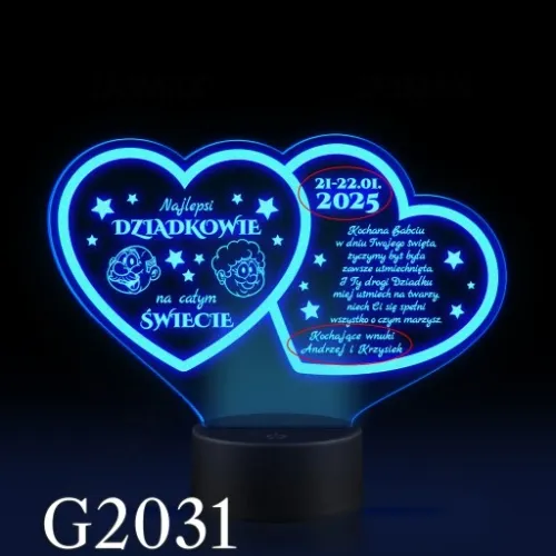Prezent Dzień Babci i Dziadka Statuetka lampka LED na Arena.pl