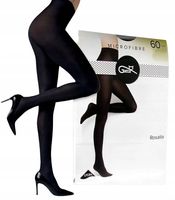 Rajstopy kryjące z mikrofibry 60 den Gatta Rosalia 60 den r. 3-M Nero