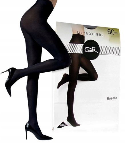 Rajstopy kryjące z mikrofibry 60 den Gatta Rosalia 60 den r. 3-M Nero na Arena.pl