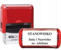 PIECZĄTKA automatyczna 47x18 COLOP C30 STANOWISKO imię nazwisko nr. tel.