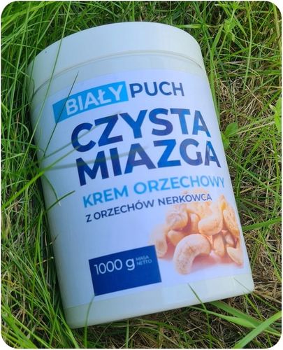 Biały Puch Masło z Nerkowca Pasta Krem Nerkowiec Smooth Gładkie 1kg na Arena.pl