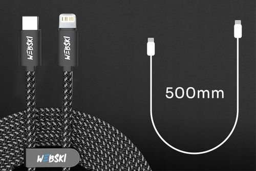 ŁADOWARKA SIECIOWA 40W 2xUSB-C Z SZYBKIM ŁADOWANIEM + KABEL USB-C LIGHTNING na Arena.pl