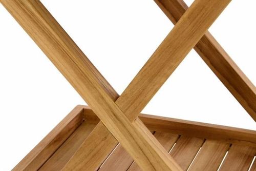 Wózek do serwowania DIVERO z drzewa tekowego na Arena.pl