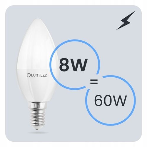 6x Żarówka LED E14 Świeczka 8W = 80W 4000K Neutralna CCD LUMILED NIE na Arena.pl