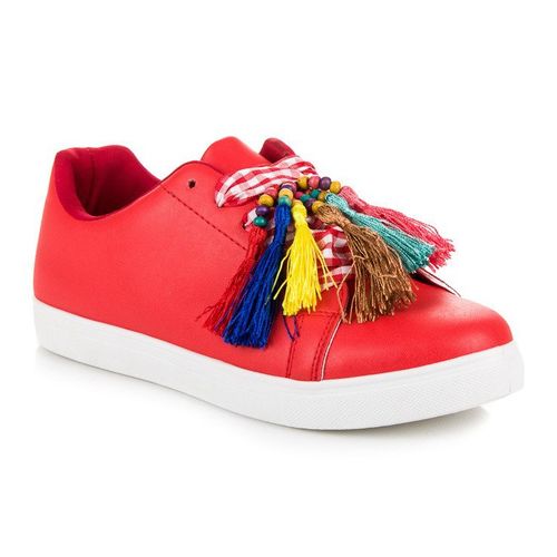 Modne Czerwone Trampki VICES r.39 na Arena.pl