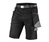 KRÓTKIE SPODENKI HD SLIM, PASEK, ODPINANE KIESZENIE XL - T N81-278-XL