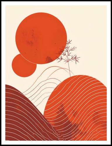 Plakat 75x100cm Ciepło Czerwieni na Arena.pl