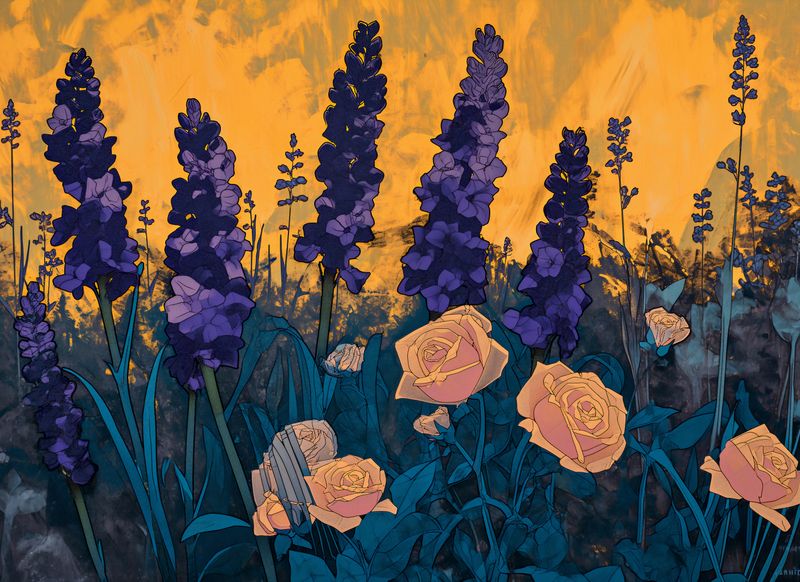 Plakat 55x40cm Złoty Ogród zdjęcie 1