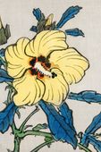 Plakat 20x30cm Hibiscus, Kōno Bairei Japoński Vintage do Salonu
