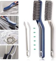 Zestaw 2 szczotek na długiej rączce i szczypce 2w1