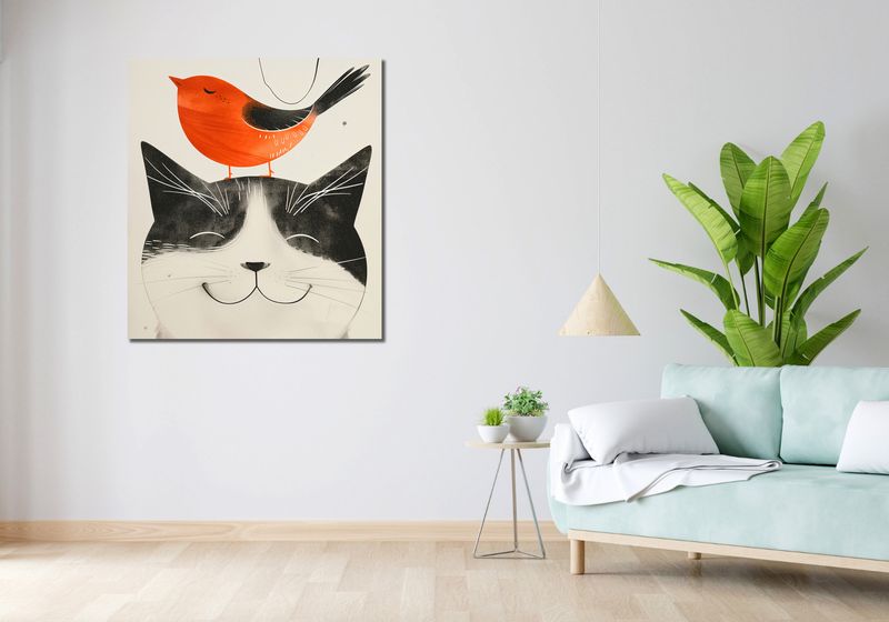 Obraz 90x100cm Pyzaty Przyjaciel zdjęcie 2