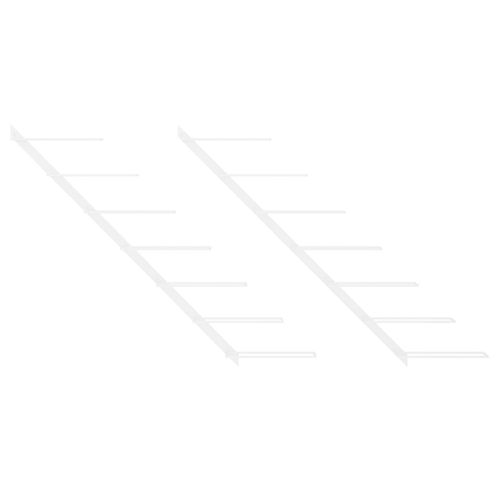 2 ścienne uchwyty na 7 butelek wina, białe, metalowe na Arena.pl