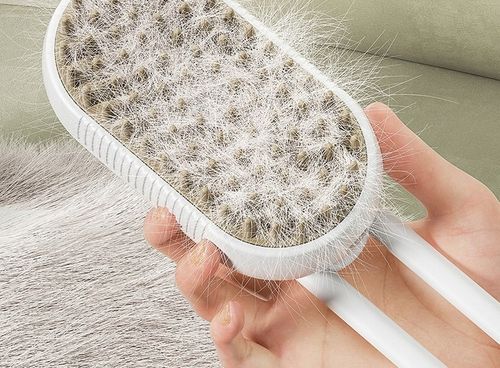 SZCZOTKA PAROWA DLA PSA KOTA ZWIERZĄT DOZOWNIK SIERŚĆ UCHWYT ELEKTRYCZNA na Arena.pl