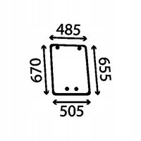 Szyba boczna lewa Valtra serie 6000, 6100, 6200, 8000, M, T, TC, TCH, X, XM