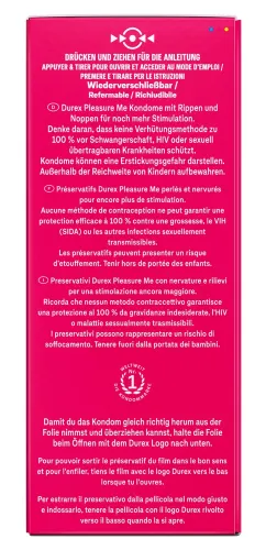 durex pleasure me 40 szt. - prezerwatywy z teksturowaną powierzchnią na Arena.pl