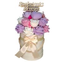 Flower Box Świece Sojowe Wieczny Bukiet Kwiaty Prezent Urodziny Dzień