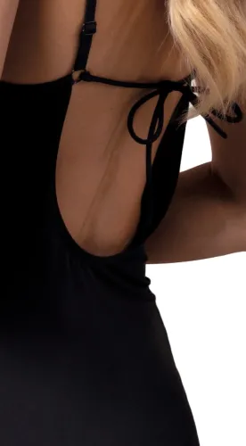 obsessive lobellis koszulka nocna z koronką + stringi czarna m/l na Arena.pl