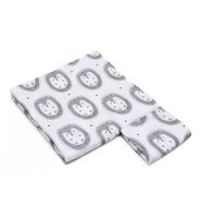 Otulacz Bambusowy z Antybakteryjnymi Jonami Srebra, Muślinowy (Jeżyki+pieluszka mała) 35x30 cm