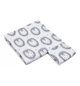 Otulacz Bambusowy z Antybakteryjnymi Jonami Srebra, Muślinowy (Jeżyki+pieluszka mała) 35x30 cm