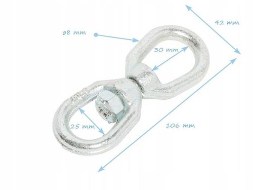 Krętlik ocynkowany M8 na Arena.pl