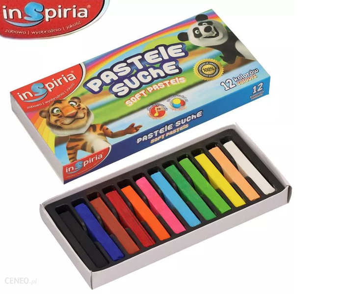 pastele suche 12 kolorów inspiria zdjęcie 1