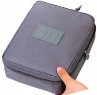 Kuferek kosmetyczka wodoodporna torebka organizer  E7_Szary