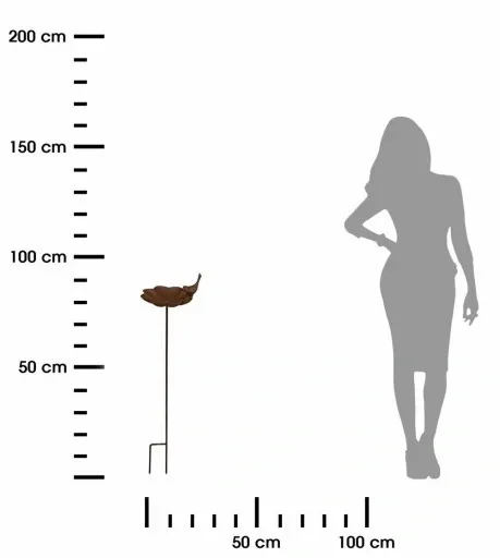 Żeliwne Poidełko dla Ptaków Owadów do wbicia 91cm zdjęcie 4