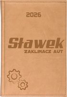 KALENDARZ A5 2026 dzienny książkowy z grawerem DLA MECHANIKA Z IMIENIEM