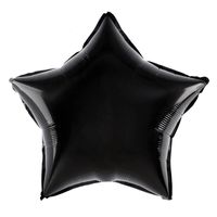 Balon foliowy gwiazda czarna, 45 cm