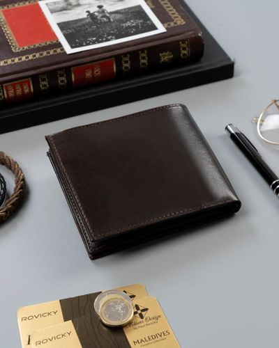 portfel męski skórzany n01-rvt-3173 d.brown na Arena.pl