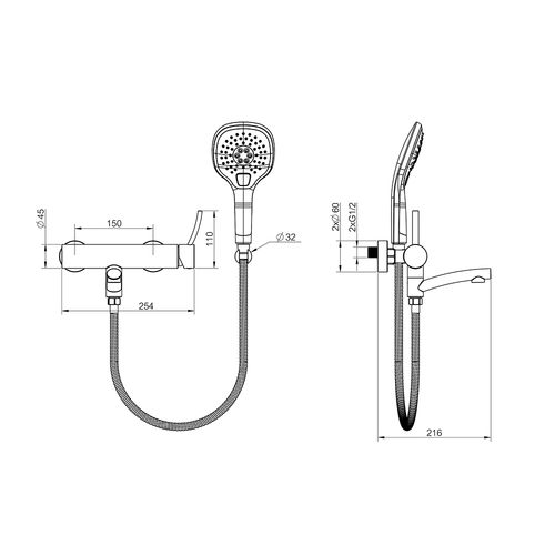 Bateria wannowa scienna WEZER FIN3-19-BLACK na Arena.pl