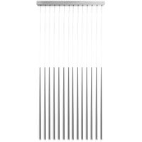 Pokojowa lampa wisząca Louise LED 42W tuby na listwie chrom