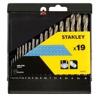STANLEY WIERTŁA ZESTAW DO METALU 19szt. 1-10 mm