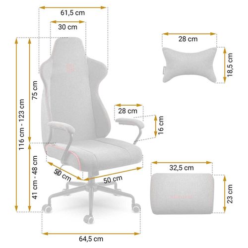 Fotel biurowy Sofotel Werona - szary - 2583 na Arena.pl