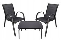 JUMI Zestaw stolik składany i 2 krzesła FIESTA