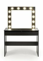 Toaletka z lustrem Sybilla czarna